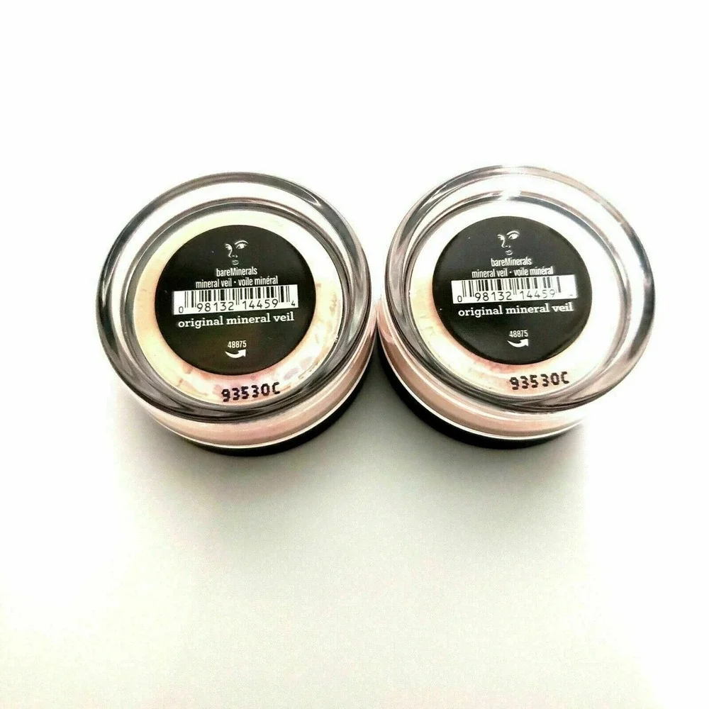 2 x bareMinerals ORIGINAL MINERAL VEIL Finishing Powder 0.75g travel size Bare